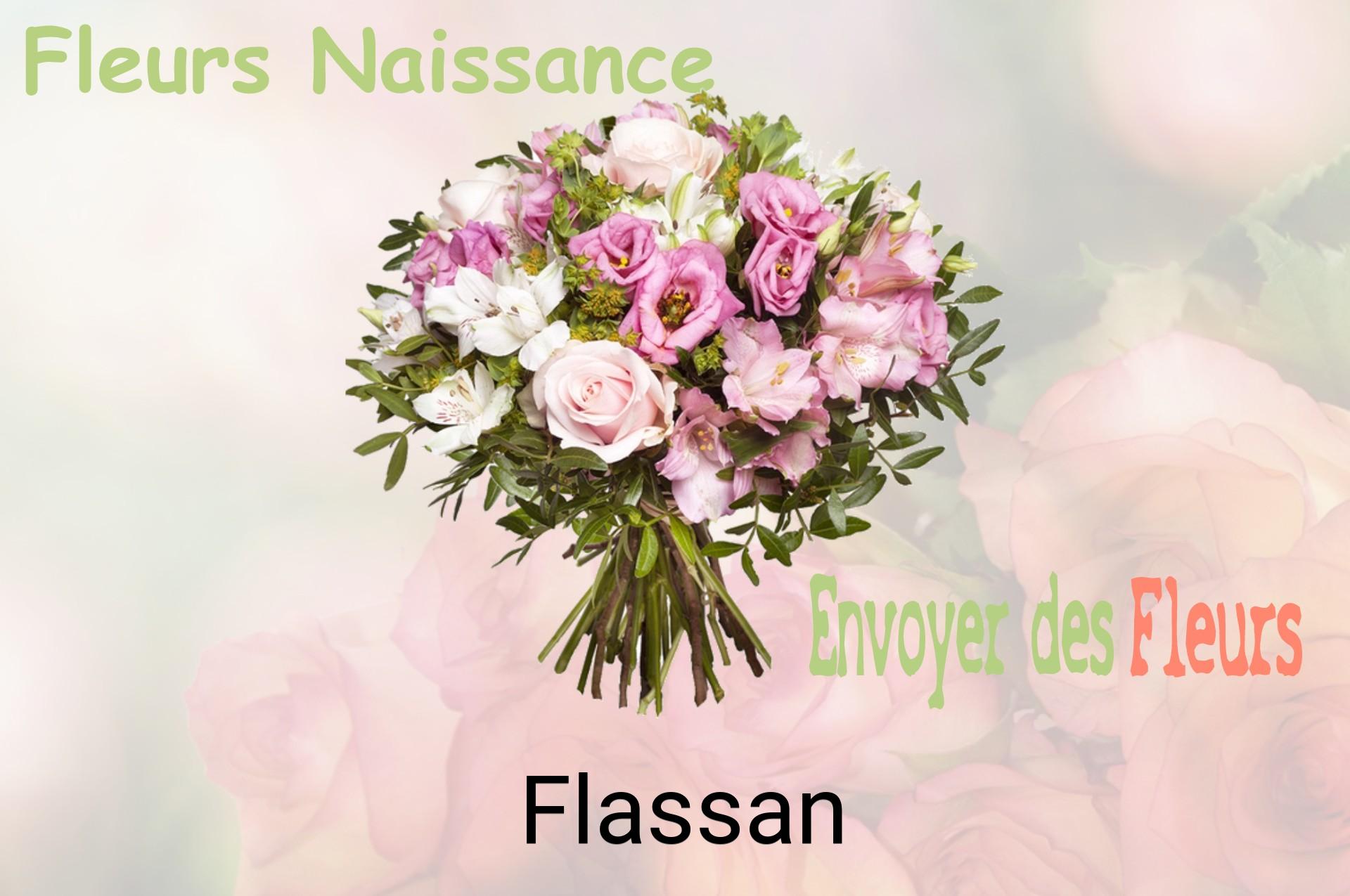 Bouquet de fleurs de naissance livré à Flassan